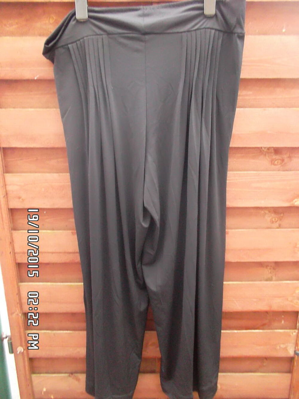 PANTALON NOIR LOANA T.4*JUSTE 3E*KIKI60230 Vêtements