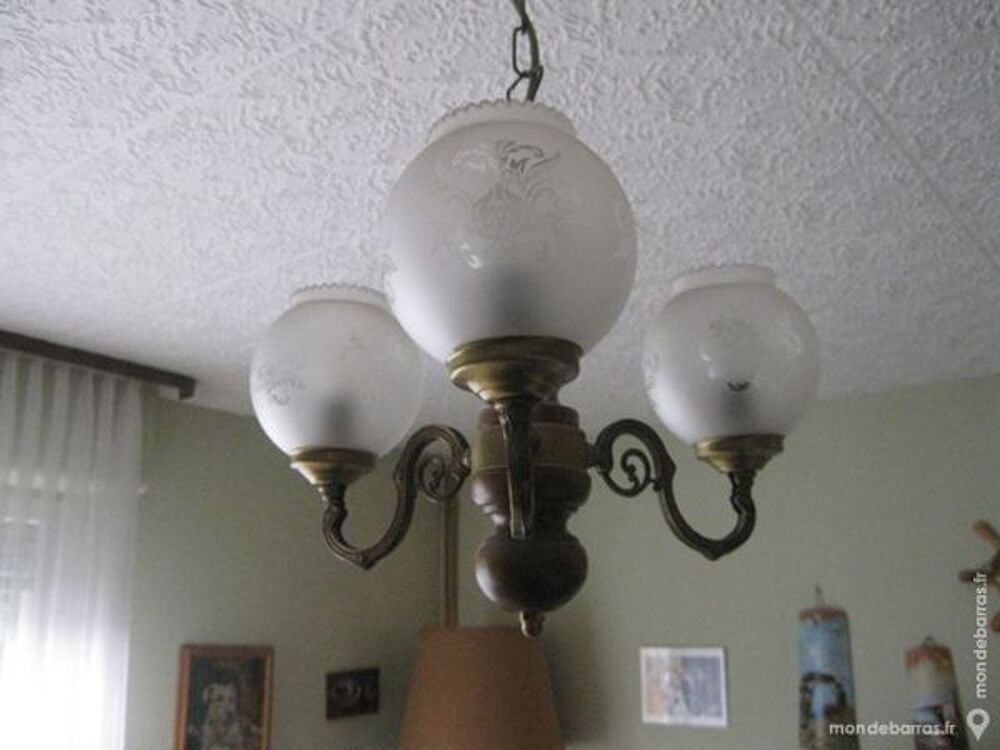 LUSTRE EN BOIS RUSTIQUE Décoration