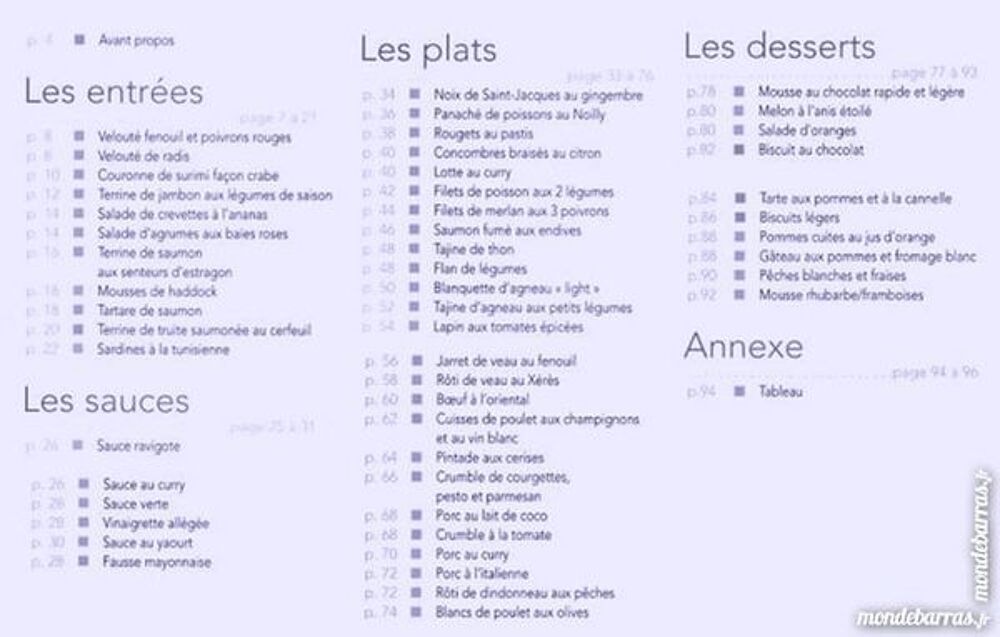 TUPPERWARE plaisirs &amp; &eacute;quilibre / prixportcompris Livres et BD