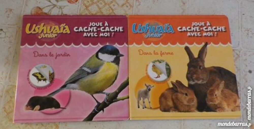 LOT 2 USHAIA JUNIOR JOUE A CACHE-CACHE AVEC MOI Livres et BD
