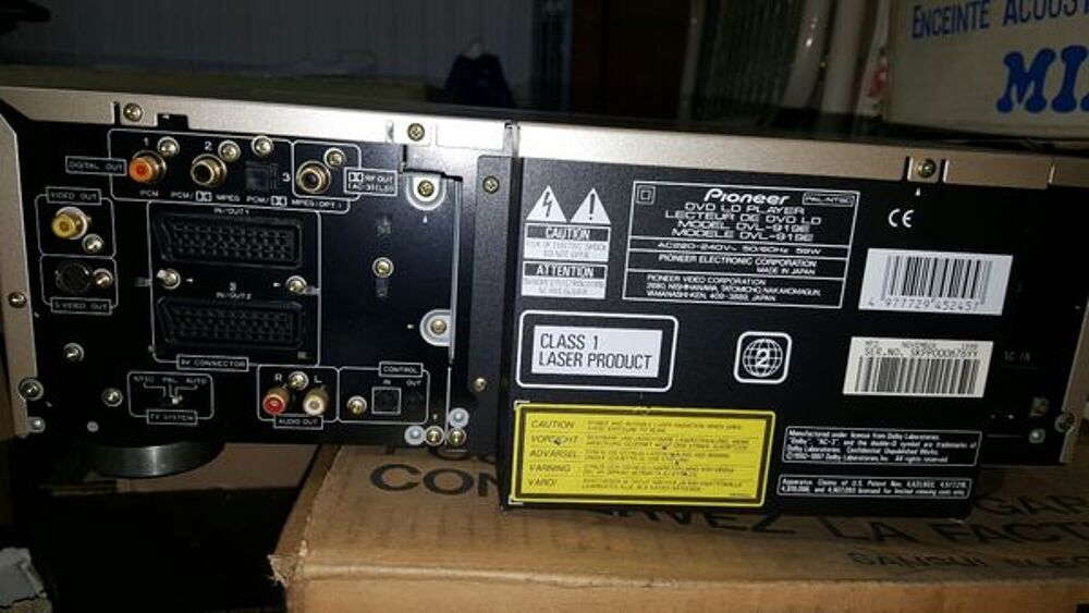pionner laser disc DVL 919 E DVD et blu-ray