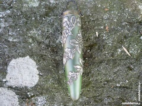 Vase art déco,patte de verre,rehaussé d'étain 35 Castres (81)