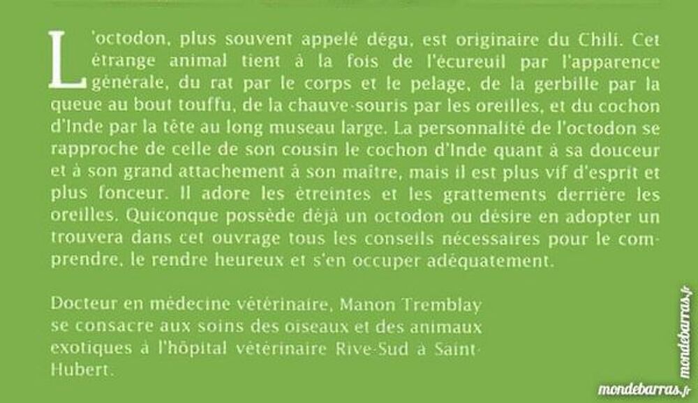 OCTODON - guide de l'entretien / les-livres-de-jac Livres et BD