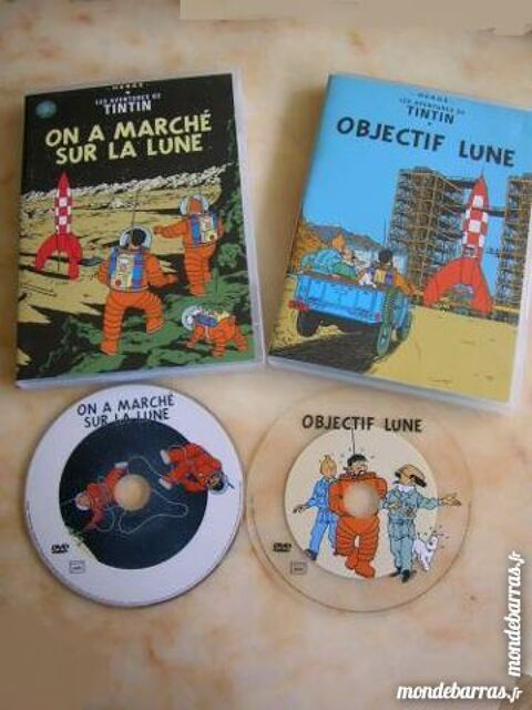 DVD TINTIN OBJECTIF LUNE + ON a MARCHE SUR LA LUNE 12 Nantes (44)