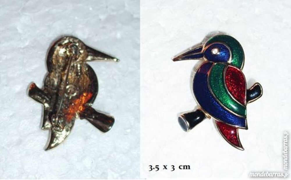 Deux broches oiseaux style ART DECO Bijoux et montres