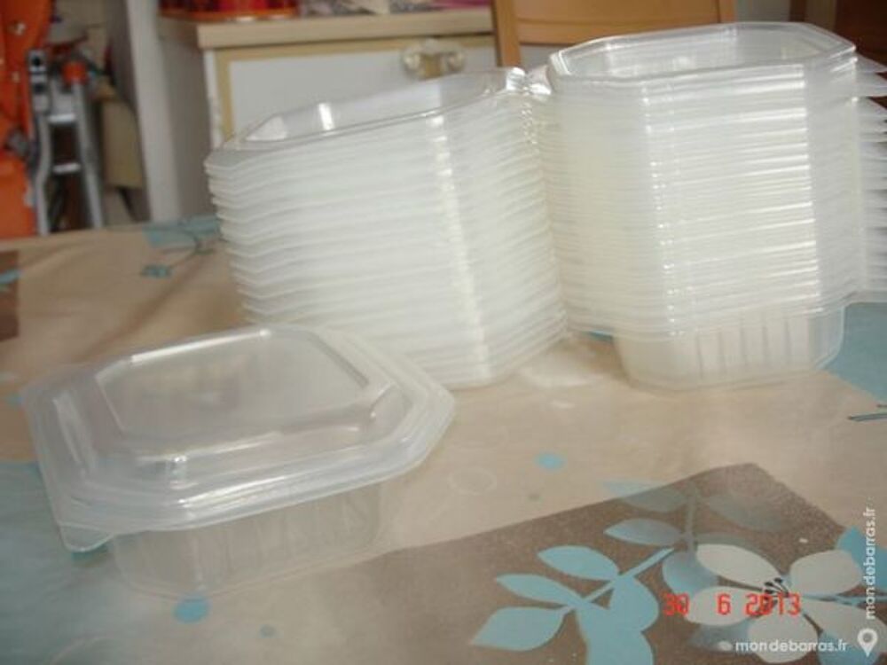 Lot boites plastiques fermables Cuisine