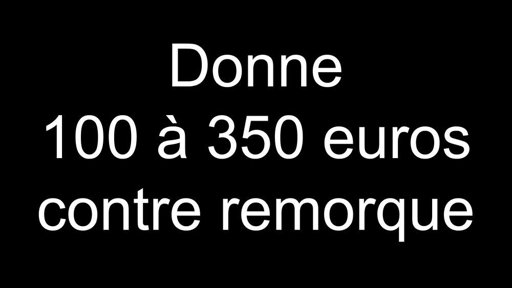 Donne 100 a 350 euros contre remorque 150 a 220cm Bricolage