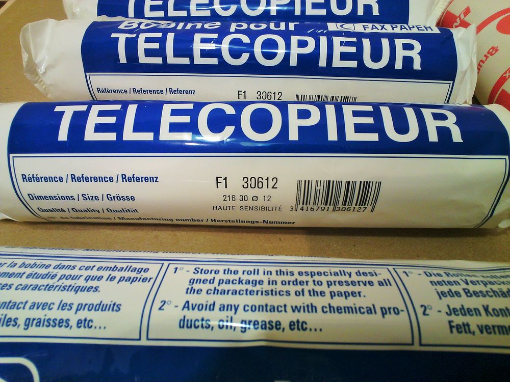 Bobines thermiques neuves pour t&eacute;l&eacute;copieur Matériel informatique