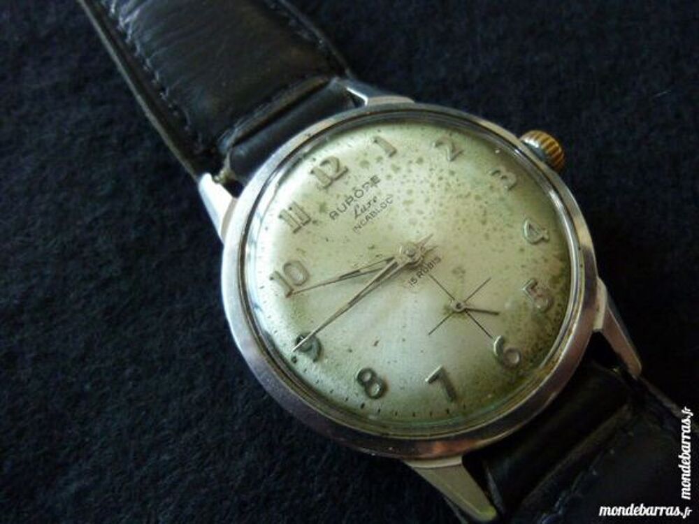 AURORE 1950 Suisse m&eacute;canique 15r. DIV0090 Bijoux et montres