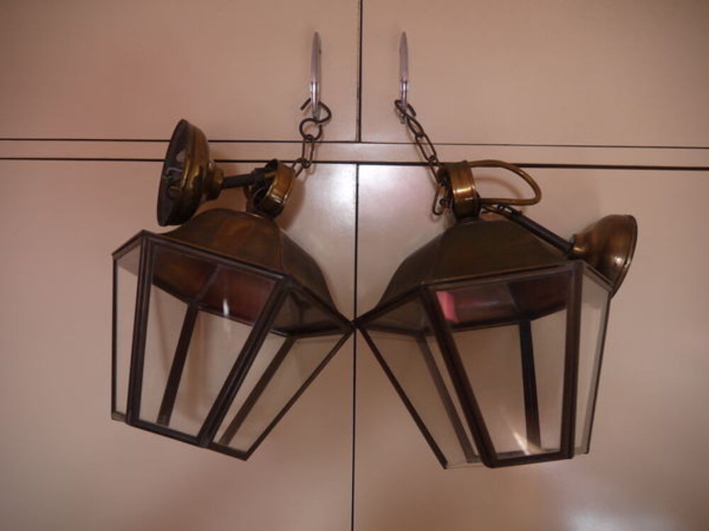 lot de 2 lampes rustiques suspendues Décoration