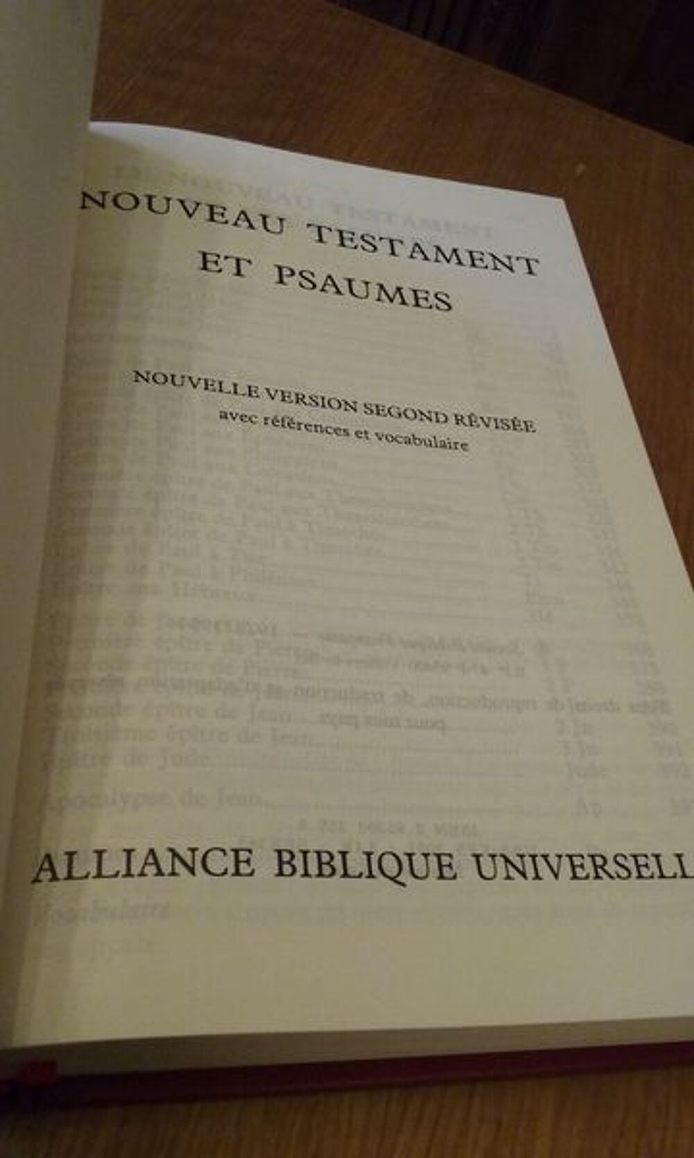 Nouveau testament et psaumes jamais ouvert Livres et BD