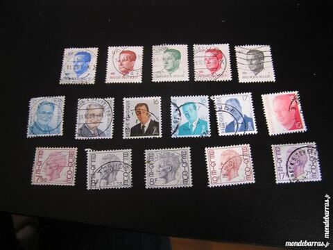 16 timbres oblitérés BELGIQUE 1 Brouckerque (59)