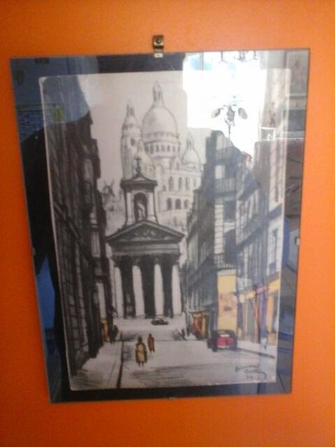 petit tableau au fusain 15 Allemans-du-Dropt (47)