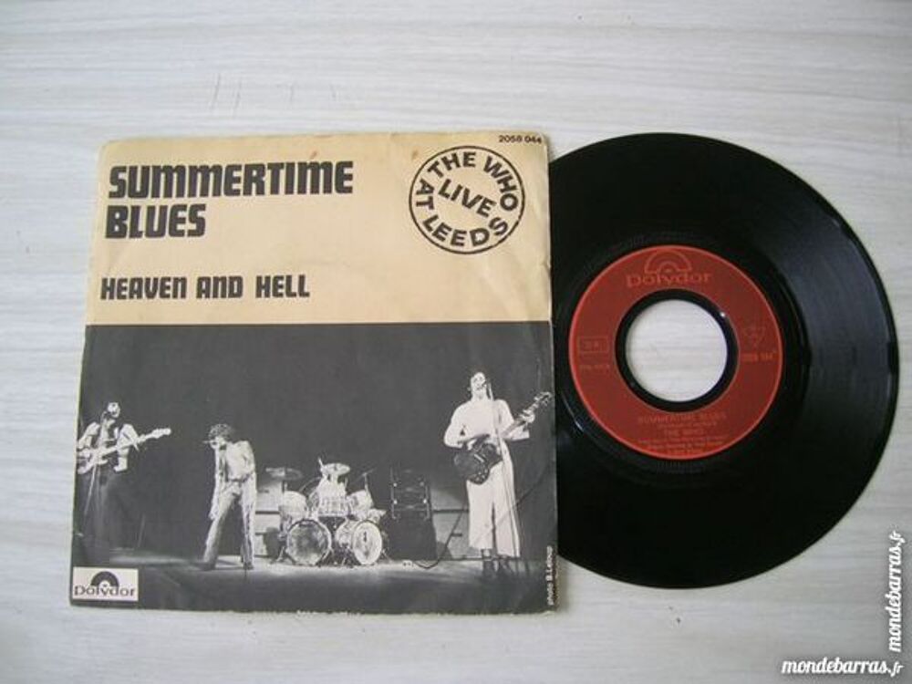 45 TOURS THE WHO Summertime blues/Heaven and Hell CD et vinyles