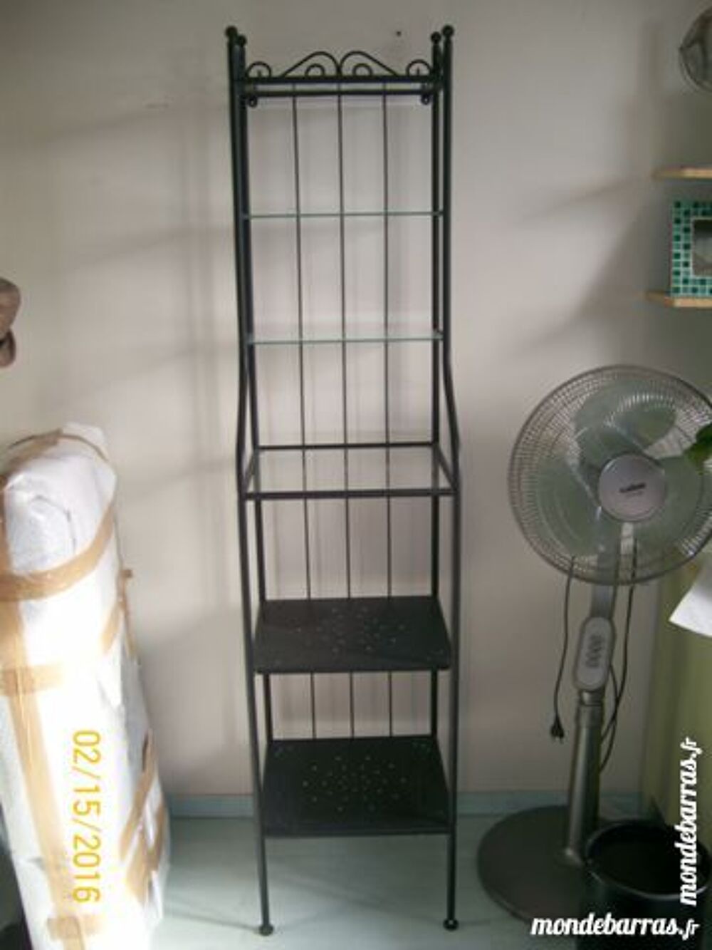 ETAGERE FER FORGE NOIRE Meubles