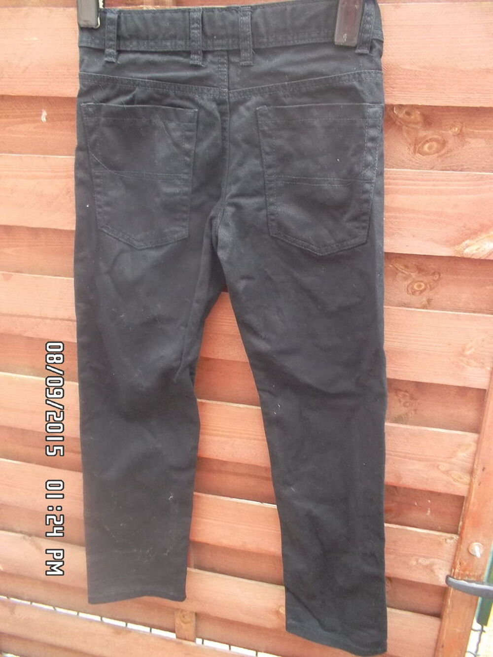 JEAN NOIR T.8 A*JUSTE 2E*KIKI60230 Vêtements enfants