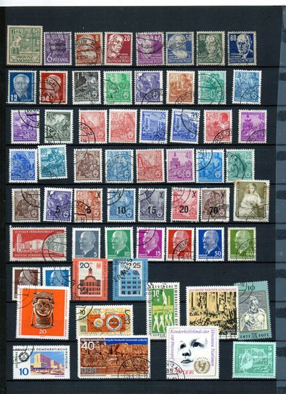 lot:1/ TIMBRES D'allemagne orientale 