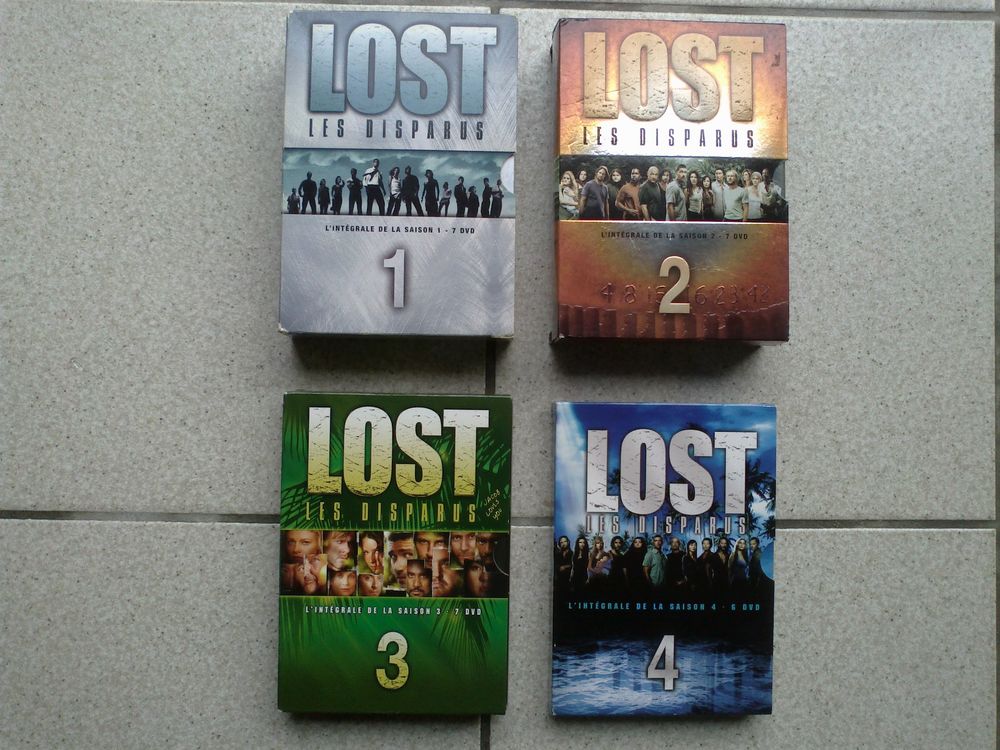 LOST saisons 1 &agrave; 4 DVD et blu-ray