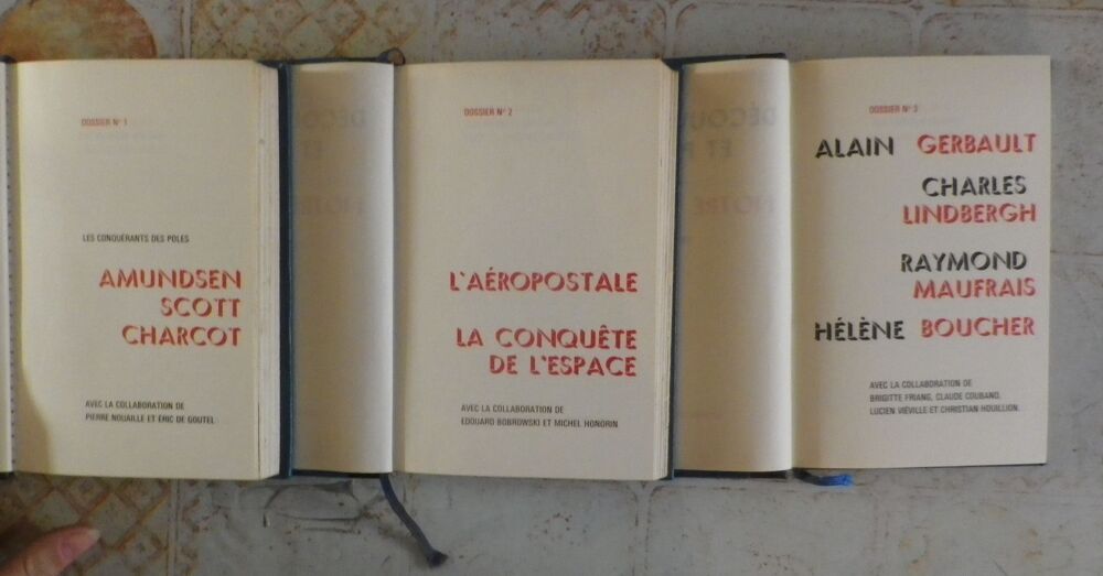 DECOUVREURS ET PIONNIERS DE NOTRE TEMPS VOL 1 2 ET 3 Livres et BD
