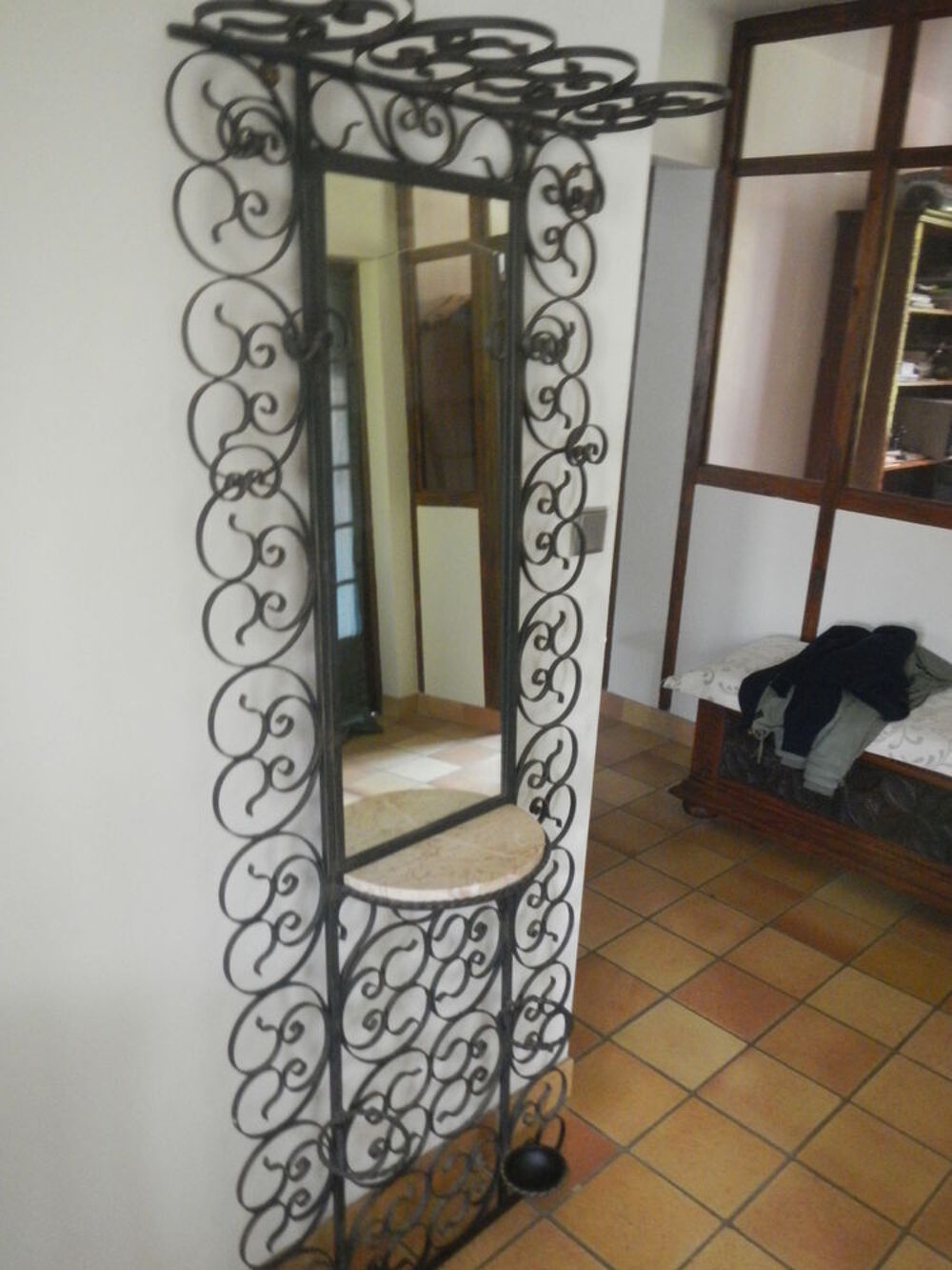 Porte manteau en fer forg&eacute; Décoration