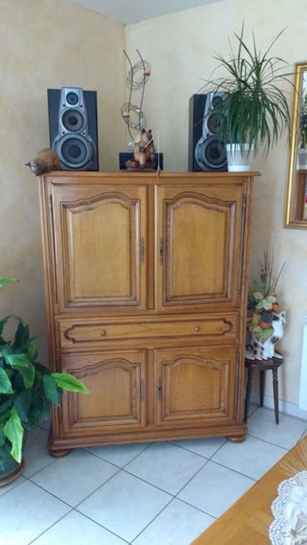 meuble tv droit bois massif Meubles