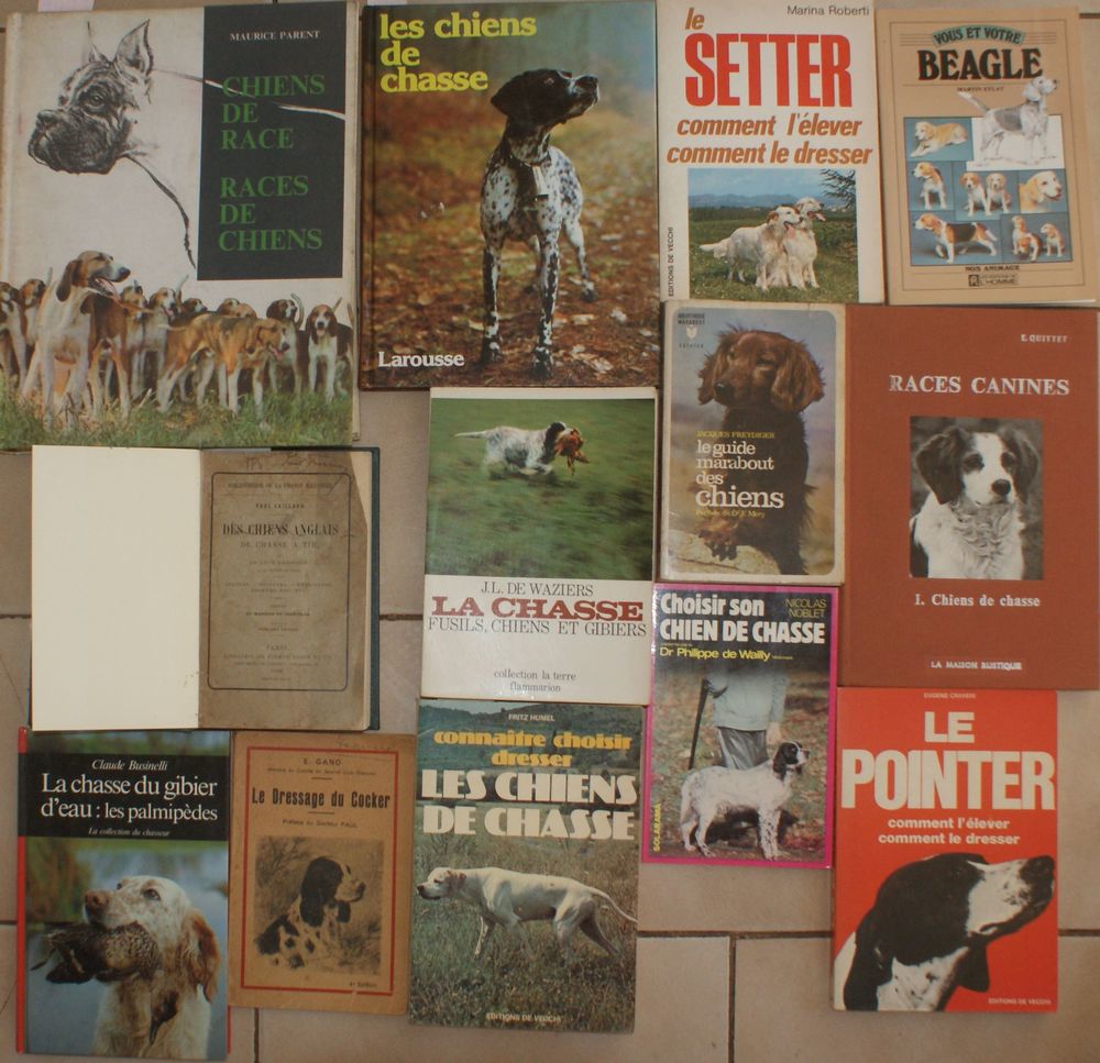 13 livres chasse et chiens de chasse Livres et BD