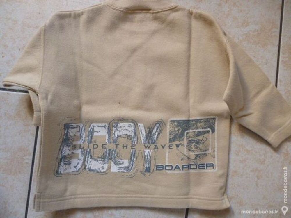 V&ecirc;tement gar&ccedil;on Sweat Beige Taille 2 ans Vêtements enfants
