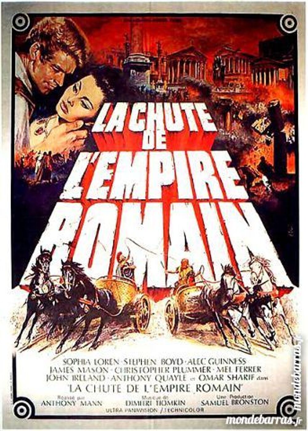 Dvd: La Chute de l'empire romain (398) DVD et blu-ray