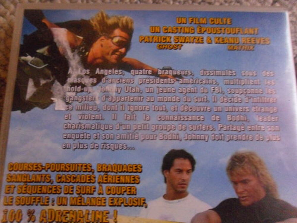 2 dvd films : Point Break &amp; Tueurs N&eacute;s TBE Lot 4€ DVD et blu-ray