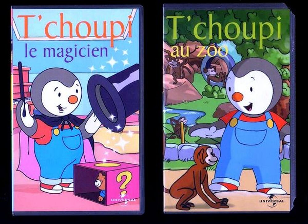 T'CHOUPI - 2 VHS / prixportcompris DVD et blu-ray