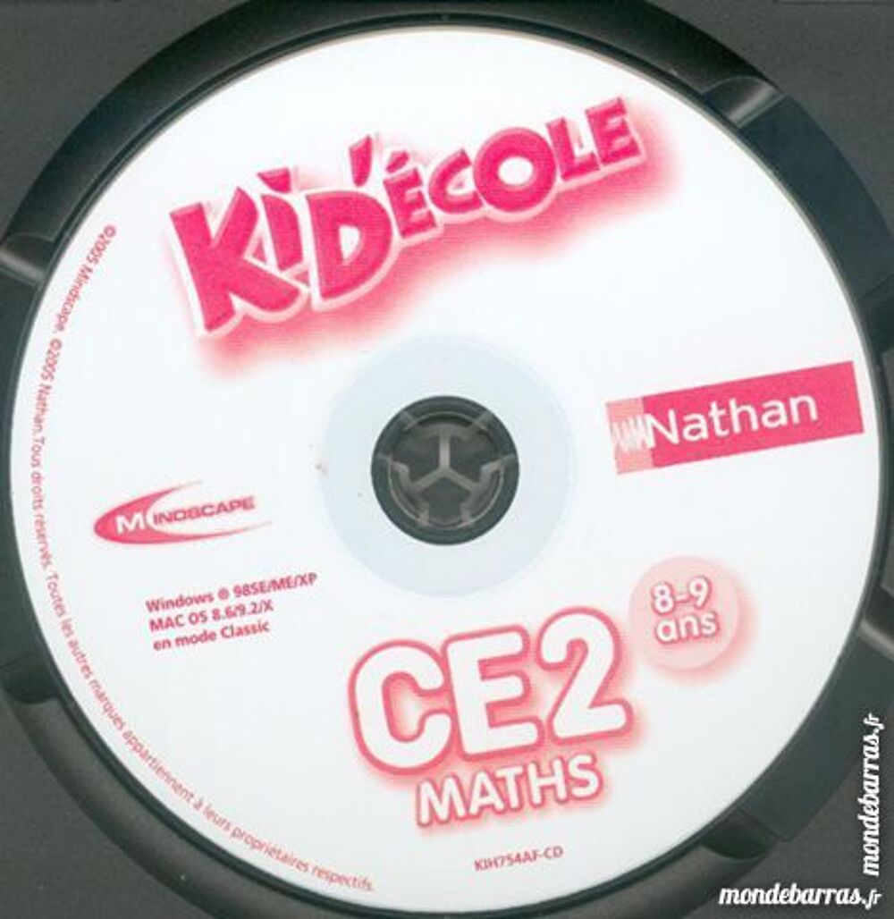 kid'&eacute;cole CE 2 - maths - 8-9 ans - PC/MAC - &eacute;duc Matriel informatique
