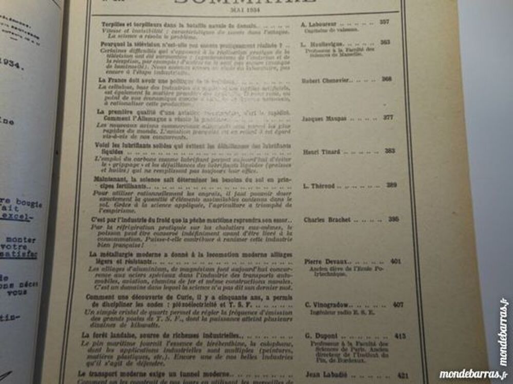 science et vie N&deg;203 de mai1934 Livres et BD