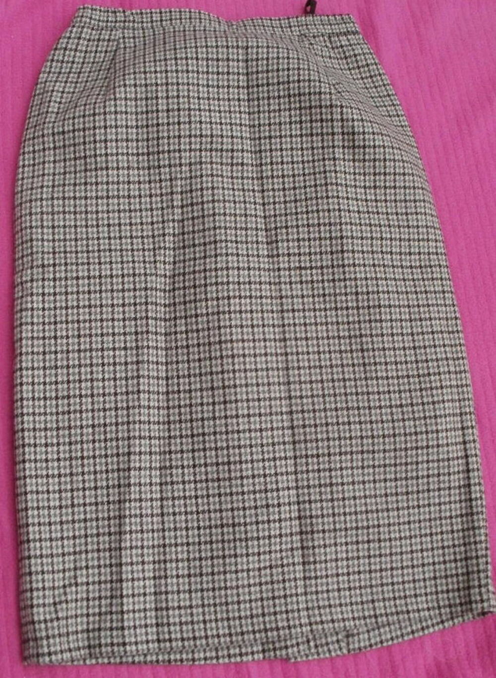 Jupe pied de poule, marque BS, taille 38 Vêtements