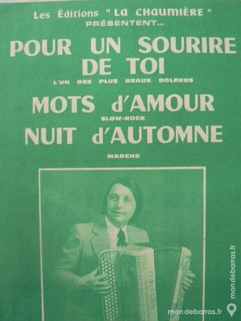 Accordon: POUR UN SOURIRE DE TOI de G. SEVILLA 2 Clermont-Ferrand (63)