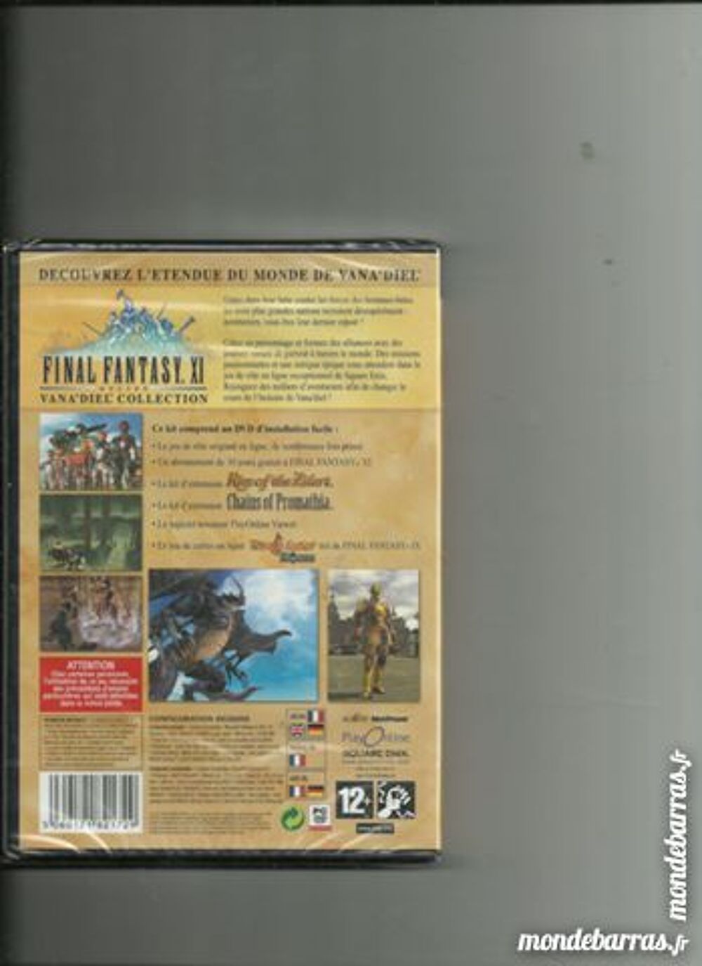 JEU PC FINAL FANTASY XI Consoles et jeux vidéos