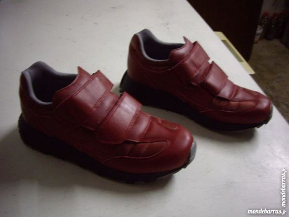 Baskets de ville Rouge &agrave; scratch pt 38-neufs Chaussures