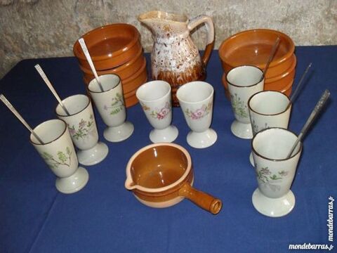 Lot mazagrans + po�lons + pichet 20 Pioussay (79)