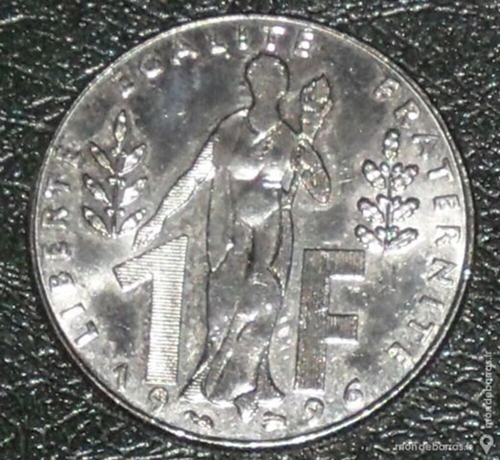 Pi&egrave;ce de 1 Franc de type Jacques Rueff 1996 