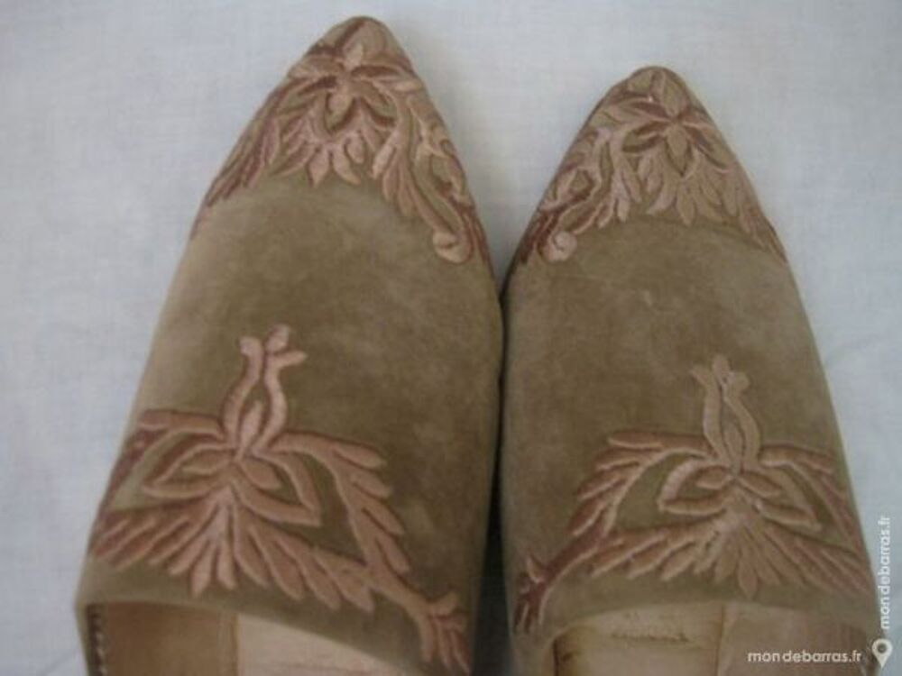 V&eacute;ritable Babouches Marron Pointure 38 Femme Chaussures