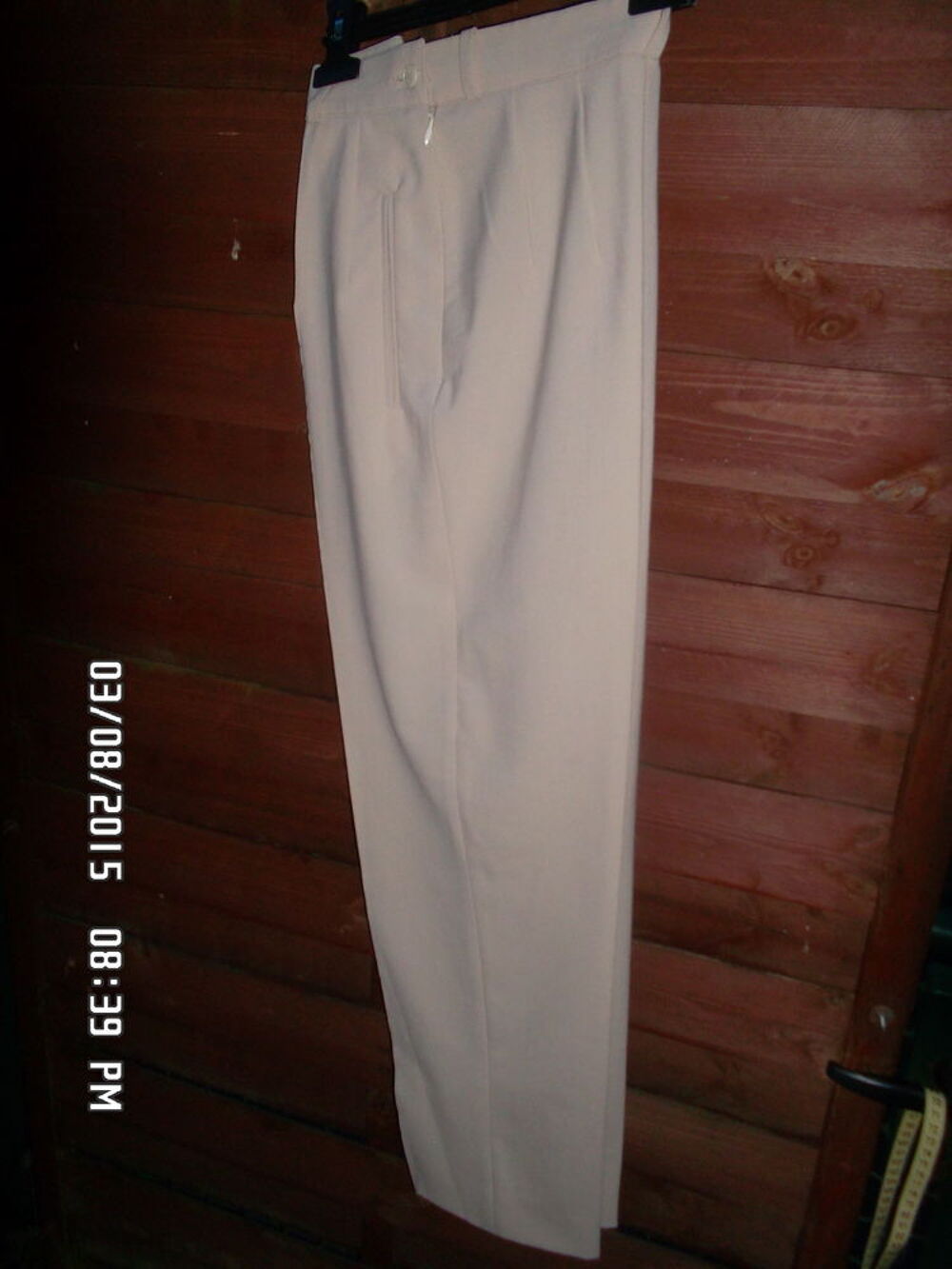 PANTALON DE VILLE BEIGE*JUSTE 2E*KIKI60230 Vêtements