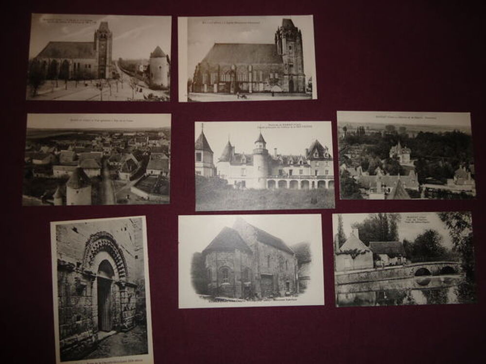 lot de 8 cartes postales MASSAY CHER 