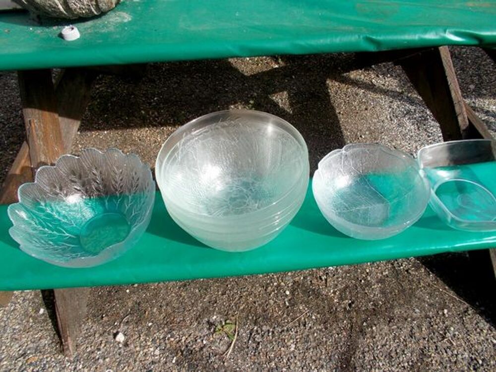 Grand et petit saladier en verre (l'unit&eacute;) Cuisine