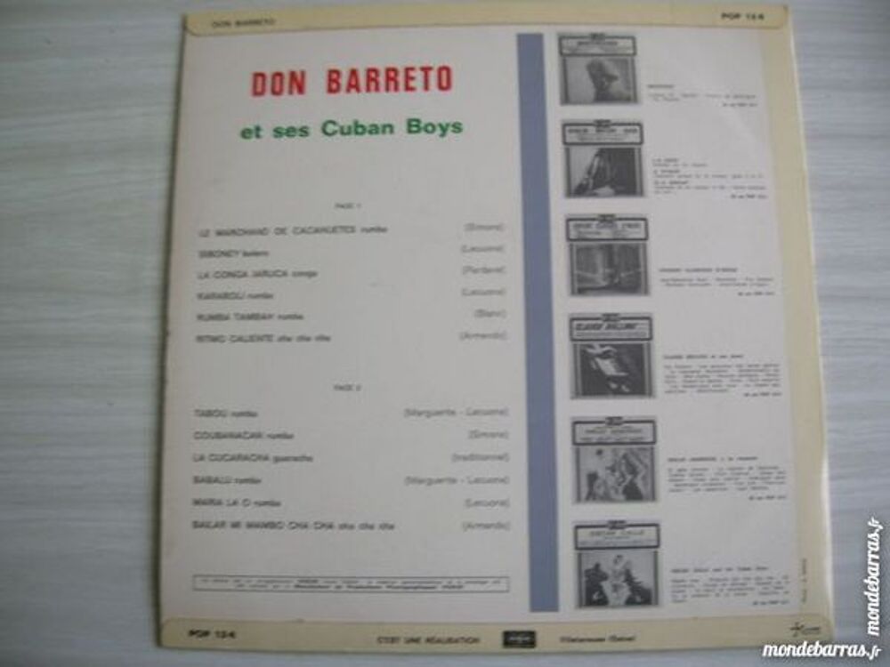 33 TOURS DON BARRETO et ses CUBAN BOYS CD et vinyles