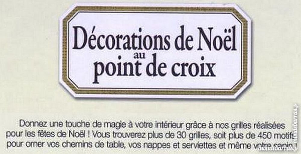 DECORATION NOEL - POINT DE CROIX Livres et BD
