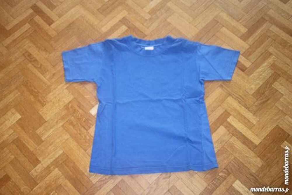 Tee-shirt uni bleu Vtements enfants