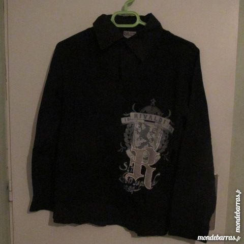 POLO CHEMISE NOIR  T. L RIVALDI PRODUCT 1954 9 Saint-Genis-Laval (69)