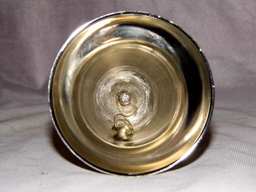 Cloche de table chrome objet hotel restaurant vintage 