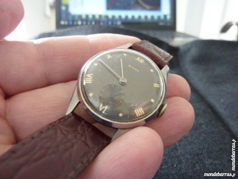 SHORA Ancienne montre m&eacute;canique ann&eacute;es 50s DIV0480 Bijoux et montres