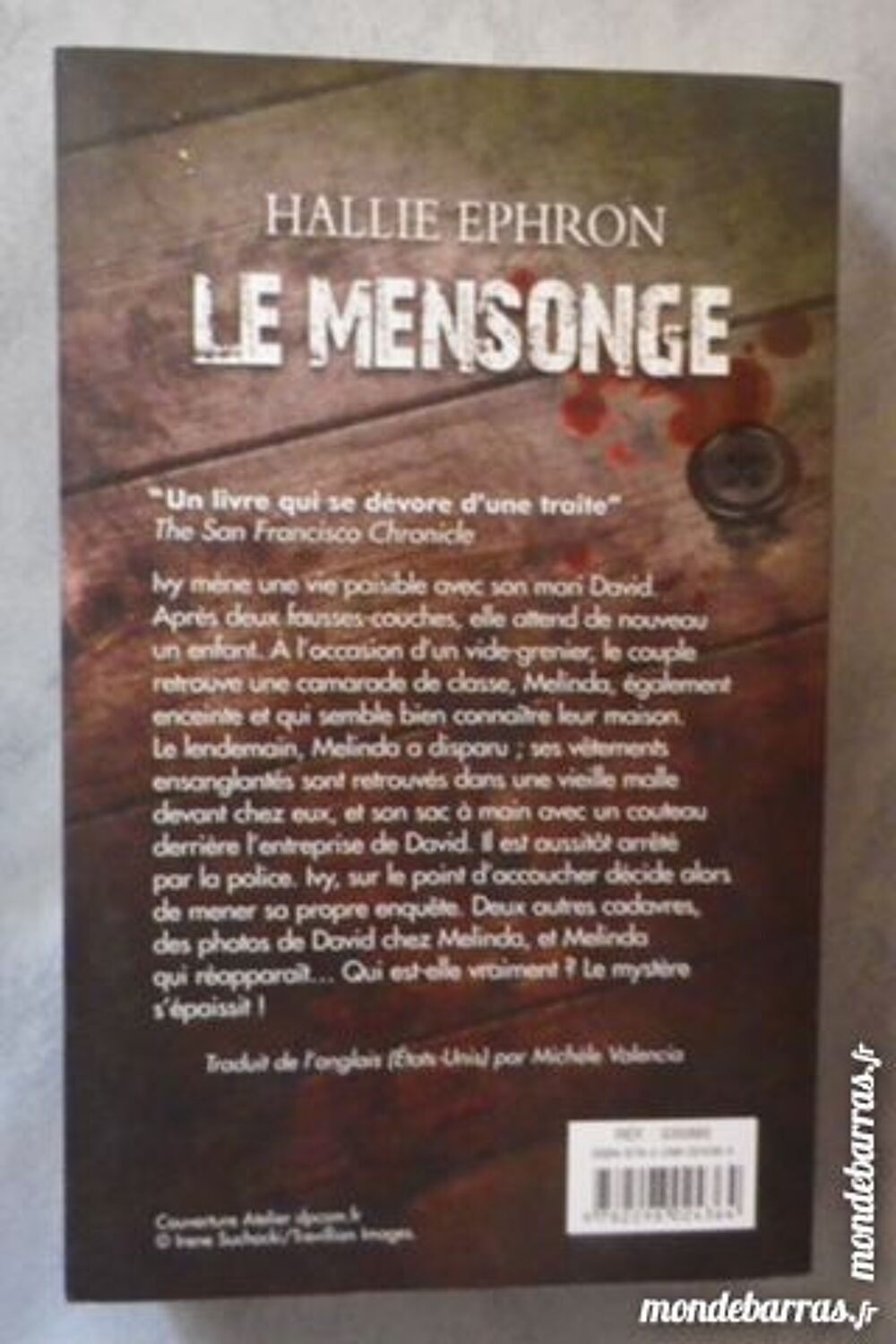 THRILLER LE MENSONGE de Hallie EPHRON Livres et BD