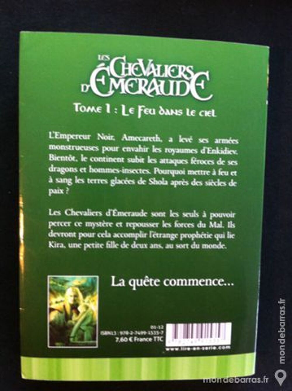 Les chevaliers d'emereaude tome 1 feu dans le ciel Livres et BD